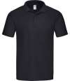 SS229 630500 Fruit of the Loom Original Piqué Polo Shirt Black colour image